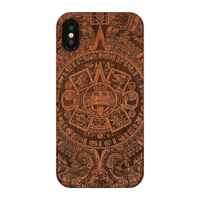 China Fanshion Simple Cell Phone Accessories, Real Solid Wood Mask Phone Case For Iphone 6S Plus Plastic Hard PC Material For Iphone 7 Wood Case for sale