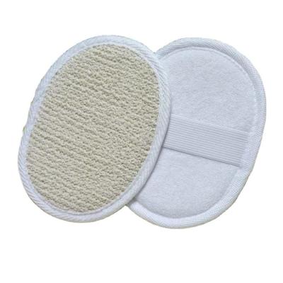 China EXFOLIATE 100% Organic Natural Oval Shape Exfoliating Loofah Pad Sisal Bath Sponge Pads for sale