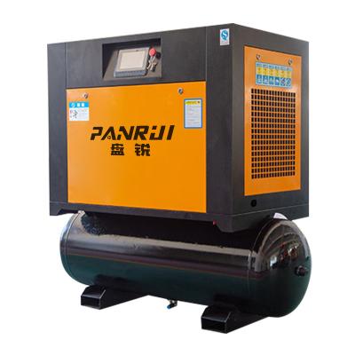 China Lubricated All In One 2.2kw 3HP 5.5kw 7HP 7.5kw 10HP 11kw 8bar 16bar Rotary Screw Air Compressors Silent Electric Industrial Compressor for sale