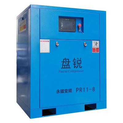 China Lubricated 20 Hp Industrial Type Energy Saving Direct Driven Low Noise Screw Air Compressor With Air Dryer And Tank for sale