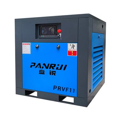 China New Design Lubricated 11kw 15HP 7-13bar 500 Liter Air Compressor Machinery Rotary Screw Variable Speed ​​Compressors From AR For Mine for sale