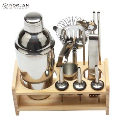 China Viable Stainless Steel 12pcs Cocktail Strainer Bar Cocktail Set Bar Tools and Equipments Cocktail Set Include 12pcs for sale