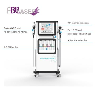 China Alice super bubble skin rejuvenation machine 7 in 1 skin cleaning and wrinkle removal device for sale