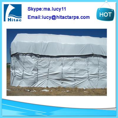 China 8oz Waterproof Heavy Duty Hay Bale Cover, Hay Tarp For Covering Haystack for sale