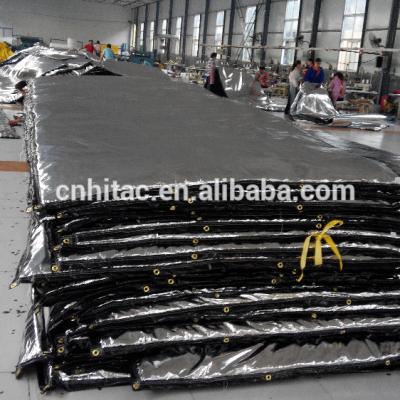 China Waterproof Tarpaulin Cover Rainproof Insulated Concrete Processing Cover , Insulated Covering Tarpaulin for sale