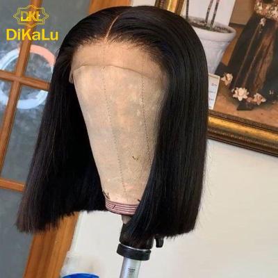 China Wholesale Brazilian Hair 13*4 Silky Straight Wave Lace Front Bob Wig, Human Bob Wigs, 8-14 Inch Glueless Bob Short Virgin Human Hair Lace Wig for sale