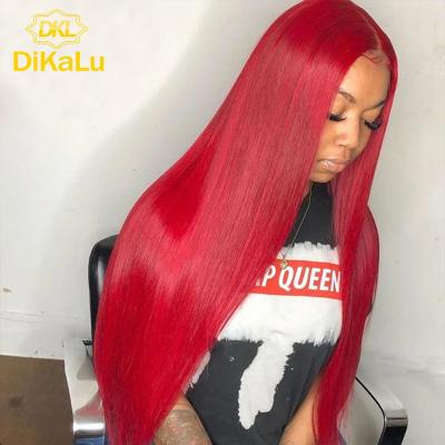 China DKL Water Wave Private Label Remy Brazilian Hair Glueless 99J Full Lace Wig, 99j Blonde Red Wigs, Grade 9A Human Lace Wigs For Women for sale