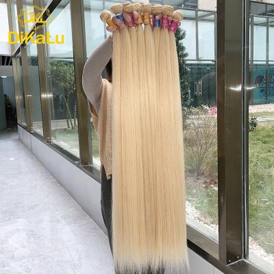 China Cheap 613 Virgin Russian Blonde Body Wave DKL Hair Bundle, 613 Blonde Hair Weave Extension, 613 Hair Vendor Raw Cuticle Aligned for sale