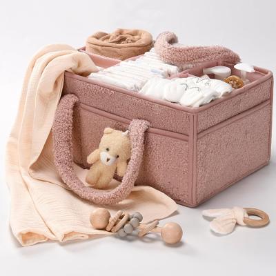 China Sherpa Exterior Baby Diaper Caddy Organisator voor het wisselen van tafel Te koop