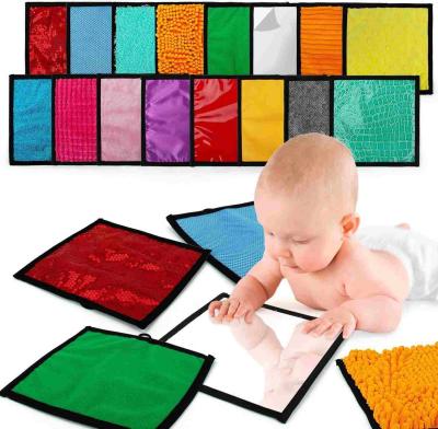 China Sensory Toys for Autism 16 Mats of Different Colors and Textures for Autistic Children Kids Baby Toddler Fidgeting Activity for sale