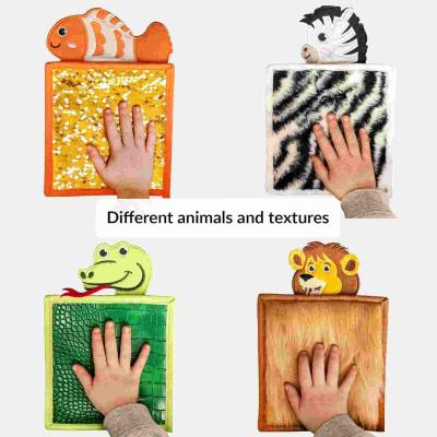 China 6 Animals Felt Sensory Mats For Autistic Children Sensory Tiles For Kids Sensory Disorder Toys For Tactile Play for sale