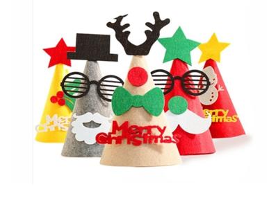 Cina Un cappello di 43 di colore del feltro di Natale delle decorazioni 25*15 cm bambini del partito in vendita