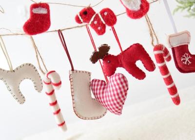 China Christmas Hanging Decoration Crafts Using Felt Soft Environmentally Friendly Material for sale