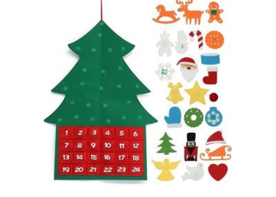 China 90*60 Cm Felt Christmas Decorations , Customized Logo Felt Christmas Ornaments for sale