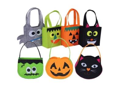 China Non - Woven Felt Fabric Bags Trick Or Treat For Halloween Decorations for sale