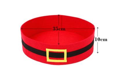 Chine Le modèle de ceinture de Santa a senti la caverne de chat, Chambre respirable de chat de feutre de 35*35*10 cm à vendre