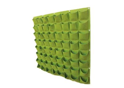 China Indoor 36 Pockets Vertical Wall Green Felt Plant Grow Bag For Flower Vegetable for sale