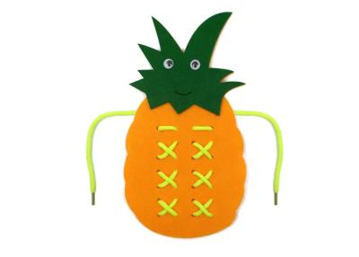 China Handmade 23*13cm Pineapple Laces Children'S Educational Toys zu verkaufen