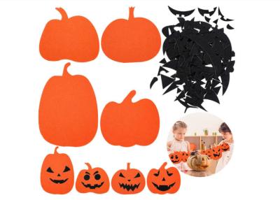 China Van de de Decoratiepompoen van Diy1pc/bag Gevoelde Halloween het Gezichtsstickers Te koop