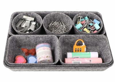 China 10.7x7.5 Organize Cosmetics 3mm Felt Storage Boxes for sale