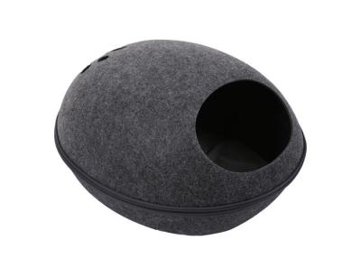 China Cats Accessories Detachable H26cm Felt Pet Cave With Cushion for sale