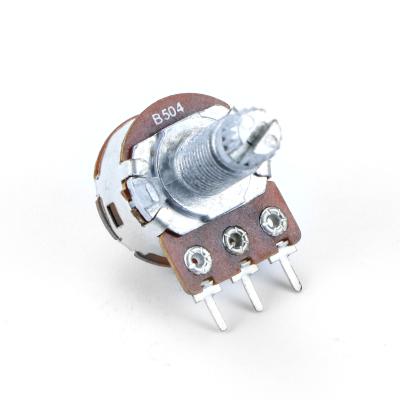 China PC Pins OEM ODM Support B10K Potentiometer Customized Rotary Round Potentiometers for sale