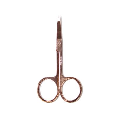 China High Quality Custom Wholesale Cheap Embroidery Stainless Steel Eyebrow Scissors Small Sharp Pointed Cuticle Scissors for sale