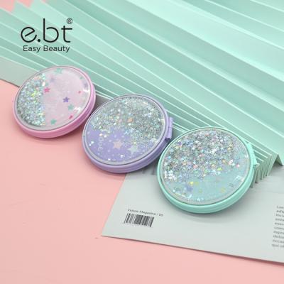 China Wholesale Round Package Mirror Mini Makeup Mirror Customized Cosmetic Double Lighted Side Mirror for sale