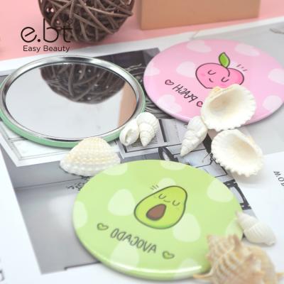 China Lighted Mirror Logo Cosmetics Makeup Mirror Custom Pocket Makeup Mirror Supplier Private Label for sale