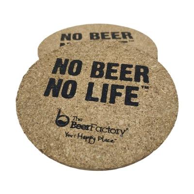 China Custom Mug Mat Beer Wine Custom Logo Fashion Home Factory Viable Guangzhou New and Design Cork Coaster for sale