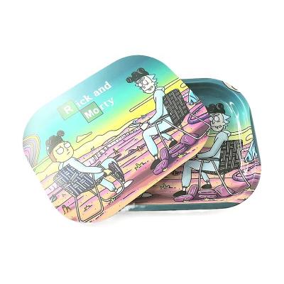 China Custom Animal Magnetic Factory Cartoon Printing Magnetic Rolling Tray Accessory Magnetic Lid Smoking Tray Lid for sale