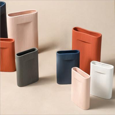 China Wholesale Minimalist High Grade Single Ceramic Home Decor Large Vase for sale