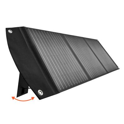 China Foldable Power Station Outdoor Monocrystalline Charger Portable Camping 100W Flexible Solar Panel for sale