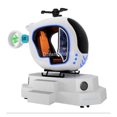 China Amusement Room/VR Game Center Customized 9D VR Helicopter With High Quality Realistic Virtual Flight Simulator Te koop