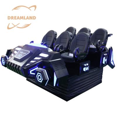 Cina Metal+acrylic VR attraction equipment 9d virtual reality 6 seats vr cinema chair for amusement park in vendita