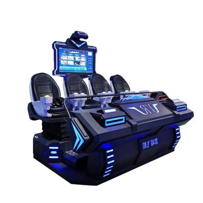 China Amusement Room/VR Game Center Made in China Order Professional Virtual Reality 9D VR 4 Seat Immersive Cinema Dynamic Sports Chair for sale