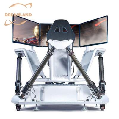 Κίνα Original Super Engine Game VR Game Supplier 3 Screen Racing Car Game Machine 6DOF Simulator Car Interactive Engine προς πώληση