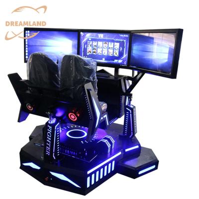 China 9D Arcade Machine F1 Game 3DOF 6 DOF 3 Screen Interactive Driving Dynamic Racing Car Driving Game Machine For Amusement Park Rides à venda