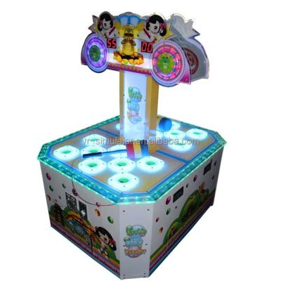 China Kids Double Players Beat-a-mole Mouse Hitting Game Machines For Animation Educational Town Equipment Naughty Castle 115*93*145CM Te koop