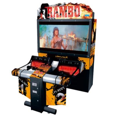 China Amusement Center Amusement Park Simulator 55LCD Coin Operated Gun Shooting Rambo Arcade Machine zu verkaufen