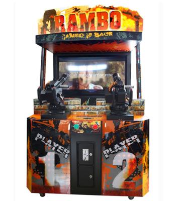 China Amusement Center Wonderland Game Machines 55LCD Coin Operated Rambo Shooting Arcade Games for sale