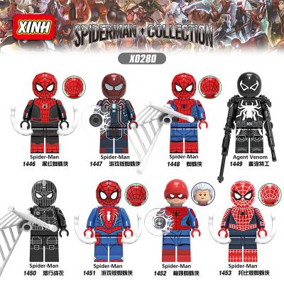 China Building Block Toy X0280 Super Heroes Spiders Venom Action Man Toys Mini Character Action Figures For Children for sale