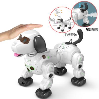 China Tail Can Spray Lucky Dog Shape Smart Controller Toys Smart Watch Puppy Robot Remote Control Dog For Kids for sale