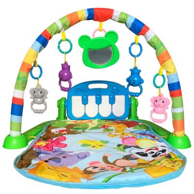 China Eco-Friendly Musical Frame Pedal Mat Baby Piano Gym Activity Play Crawling Mat Fitness Play Mat for Kids Children Baby Toys for sale