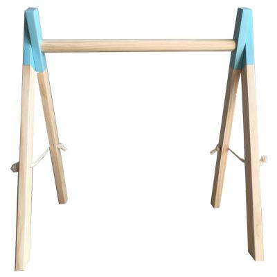 China 2021 New Hot Sale Environmentally Friendly and Non-toxic Wooden Baby Gym Toys Foldable Activity Gym Baby Play Gym Frame for Kids Baby for sale