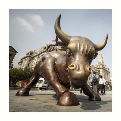 China Europe factory market bronze Bull statue in European ox sculpture best quality with low price for sale