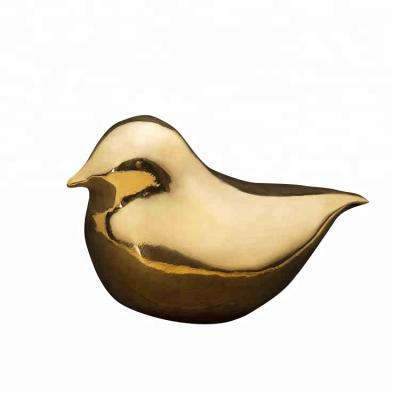 China Europe home decoration cast bronze small metal animal figurines bird crafts statue sculpture for sale for sale