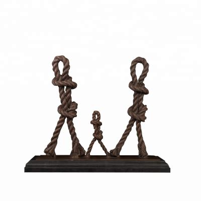 China Europe Small Art Modern Abstract Art Ornaments Family Statue Sculpture for sale