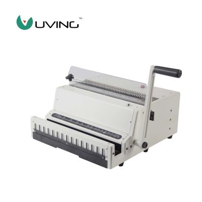 China U-WD600A Electric Wire Binding Machine Double Wire Binding For Office Home Use 430x450x200mm for sale