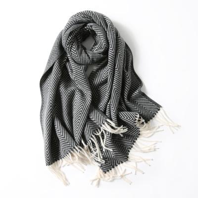 China 2021 New Polyester Cashmere Scarves Women Solid Color Long Soft Tassel Scarf Casual Lady Winter Female Shawl With Seven Colors for sale